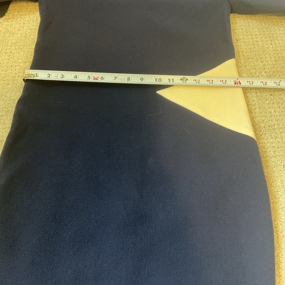 Roksanda Ilincic Blue White Wool Colorblock Sheath Dress Size US 4 - Picture 11 of 14